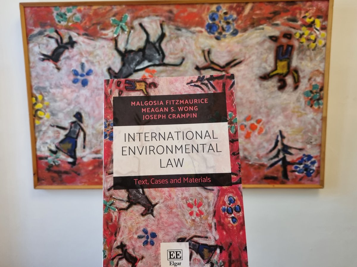 MeaganwongS's tweet photo. Delighted to co-author Int'l Environmental Law: Text, Cases &amp; Materials @Elgar_Law with my dear friends Malgosia Fitzmaurice and @jcrampin11. Thank you @philippesands @niluferoral Judge Maria Teresa Infante Caffi and Sean Murphy for your endorsements! https://t.co/fAwwEYTVYS https://t.co/Up4Qd7rTTC