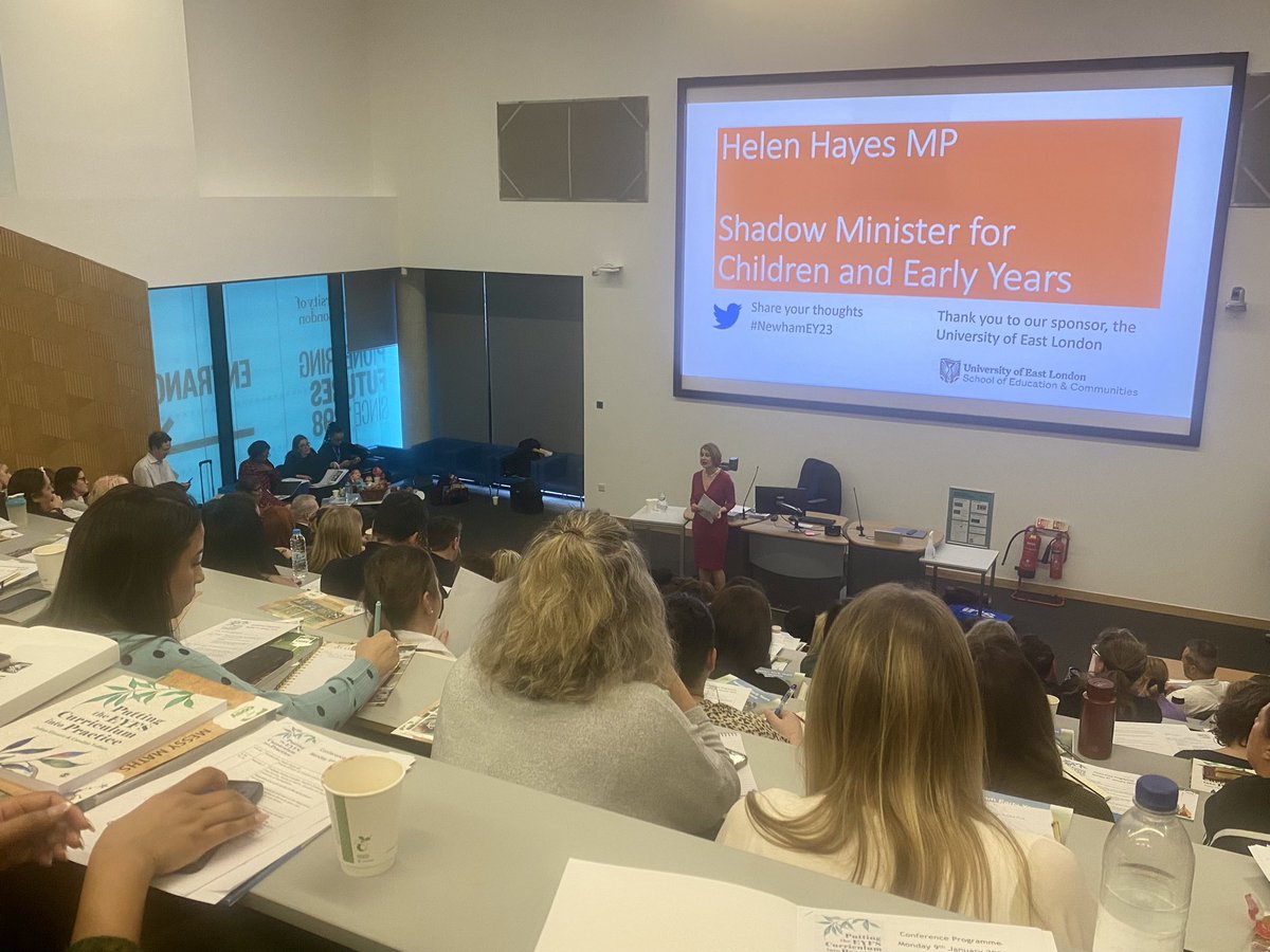 helenhayes_'s tweet photo. Inspiring to join early years practitioners in Newham today, committed to giving every child the best start in life
Labour is committed to reform the early years sector to deliver childcare & early years education that works for children parents & professionals #NewhamEY23 #EYSF https://t.co/ITZqMUXKrc