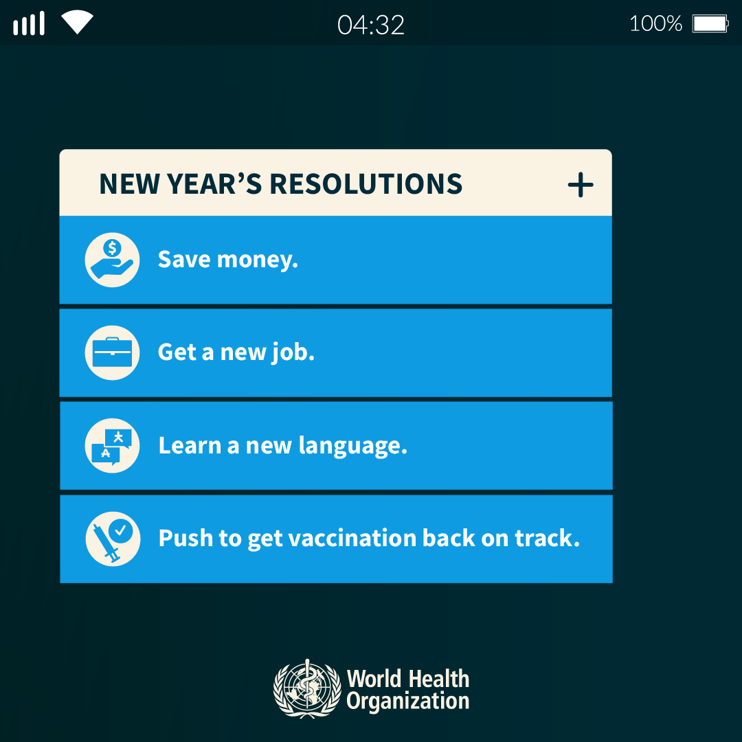 In 2021, 25 million children missed out on life-saving vaccinations.

By pushing leaders to increase vaccination coverage, we can protect children from diseases like #polio, measles &amp; hepatitis B.

Will you make it one of your New Year's Resolutions? #VaccinesWork