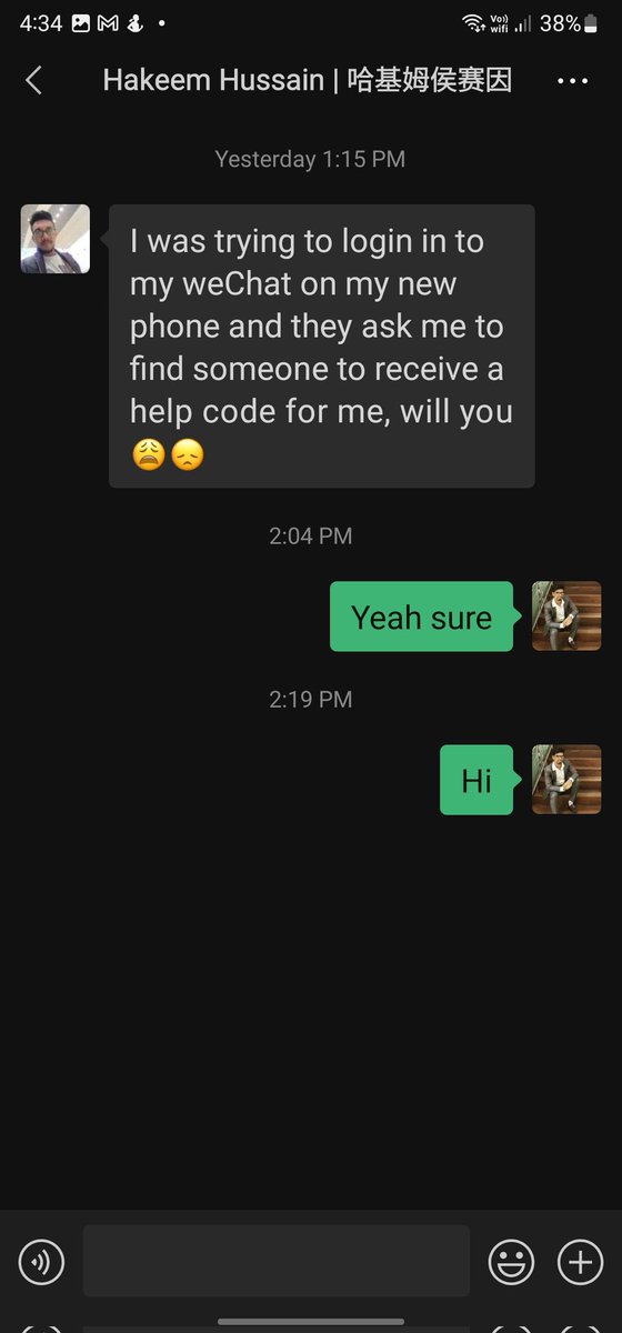 3darkfazmil's tweet image. My WeChat account being hacked. Don&apos;t reply or
accept call from my WeChat account. Please help me #wechat #wechathelp #CyberAttack #hack #accounthack