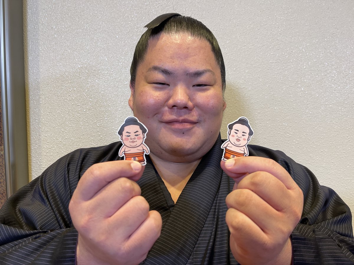 新商品】 人気力士ステッカー。 霧馬山、北勝富士、大栄翔、阿武咲など