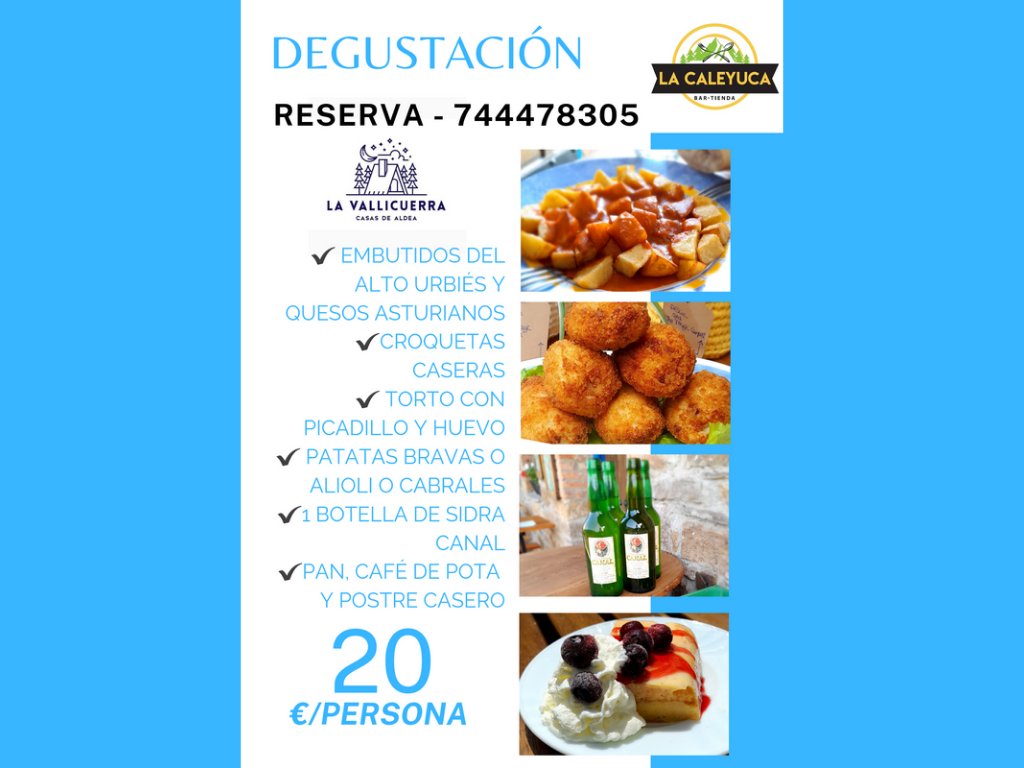 Haz unos meses que tamién tenemos pinchoteo especial pa los huéspedes de @la.vallicuerra La Vallicuerra Casas Rurales 
En agradecimientu por venir a esti pueblín tan guapu y apoyar emprendimientos de altu riesgu 🤣 (dos na más🤭)
Lo que más gusta de nuestra carta‼️
#lacaleyuca