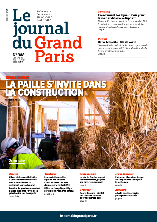 JournalGdParis's tweet image. A la une du Journal du Grand Paris cette semaine : 
La paille s'invite dans la construction