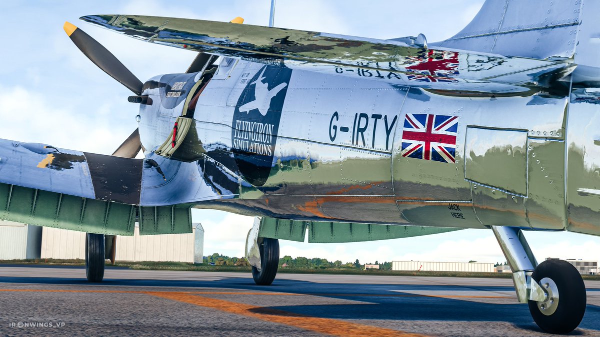IronWings_VP's tweet photo. G-IRTY World Tour
First flight
[EGHR] Goodwood Airfield, Chichester - [EGNT] Newcastle
It's gonna be a long trip😄
First shot with @mattybo80255712 
#MicrosoftFlightSimulator #MSFS #Aviation #AvGeek #Spitfire #GIRTY #virtualphotography #xbox    #XboxSeriesX https://t.co/BP8Zlq6avR