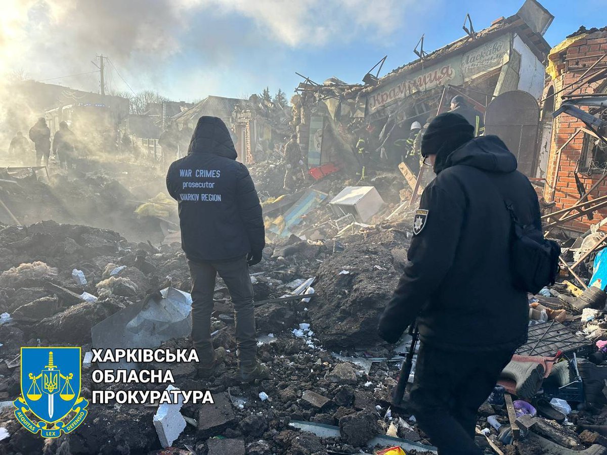 On the morning of January 9, russian invaders launched a missile attack on the market in Shevchenkove, Kharkiv region. As a result, two people were killed and 5 people were injured. Among them is a child. Again, no military targets. Pure terrorism.