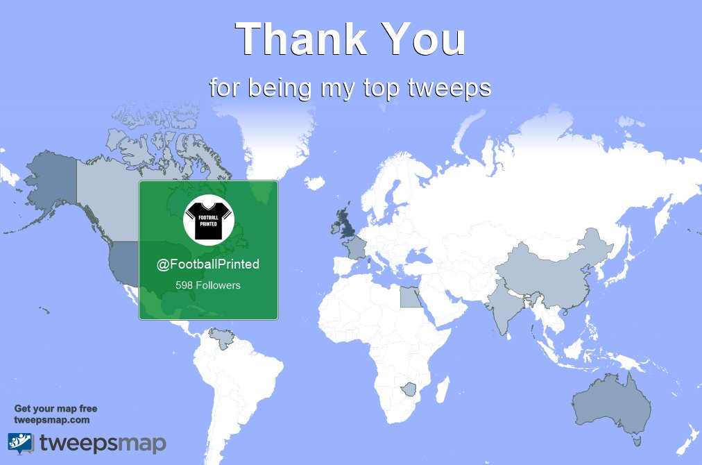 Special thanks to my top new tweeps this week @FootballPrinted