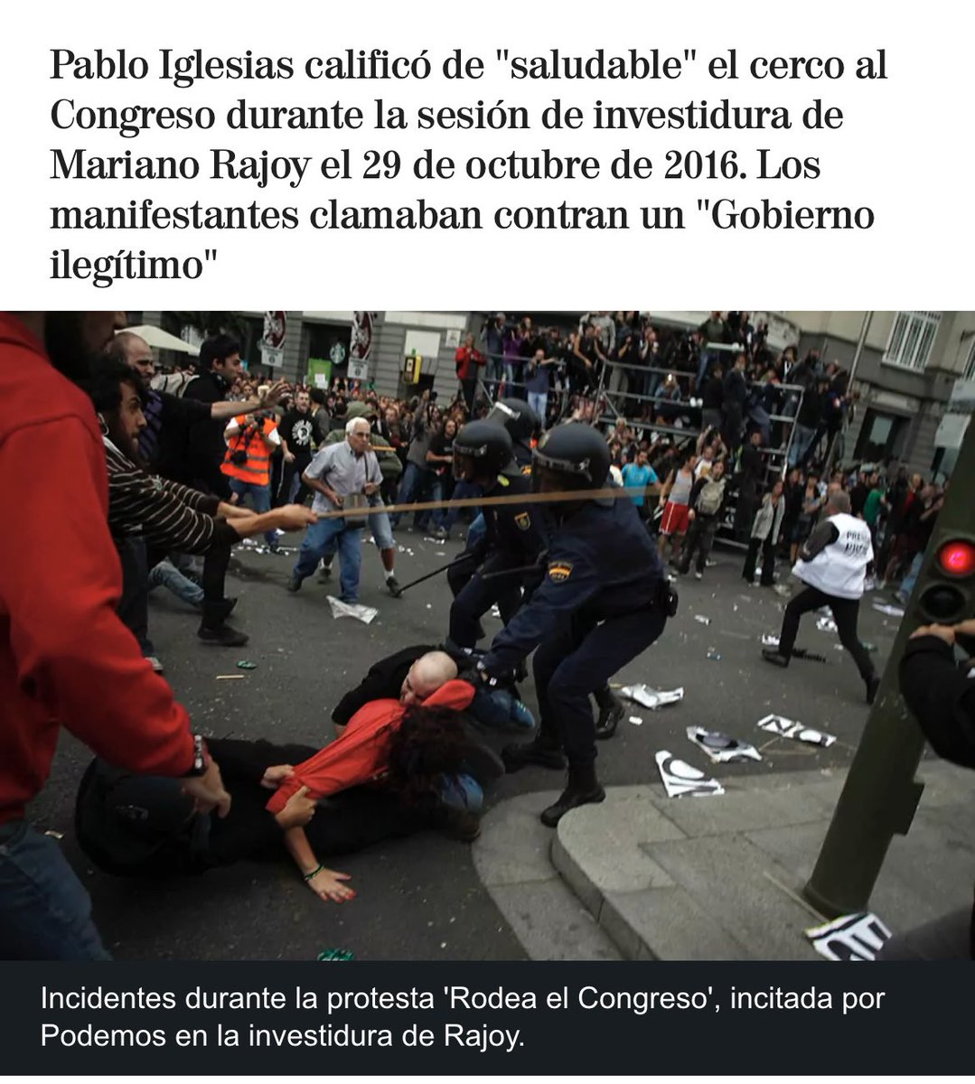 VozSola's tweet photo. @sanchezcastejon Aquí no te vimos defender la democracia Pedro Sánchez!! Incluso has legislado que este tipo de protestas anti democráticas sean considerados solo “desórdenes públicos” porque sabéis que Yolanda Díaz ya amenazó con volverlo a hacer si gana la derecha. Sinvergüenza!! https://t.co/PY5TTbLFkB
