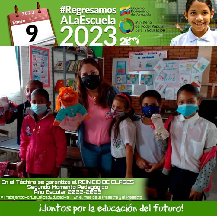 anrasil's tweet photo. #RegresamosALaEsxuela2023 
Con alegría y entusiasmo comenzamos el Segundo Momento Pedagógico de este año escolar. @_LaAvanzadora @MPPEDUCACION @ZonaEducTachira @Berzabethg1 @supervisionZET1 @BolivarianasZET @Crazet2011 @crasancristobal https://t.co/T3WoafxOwq