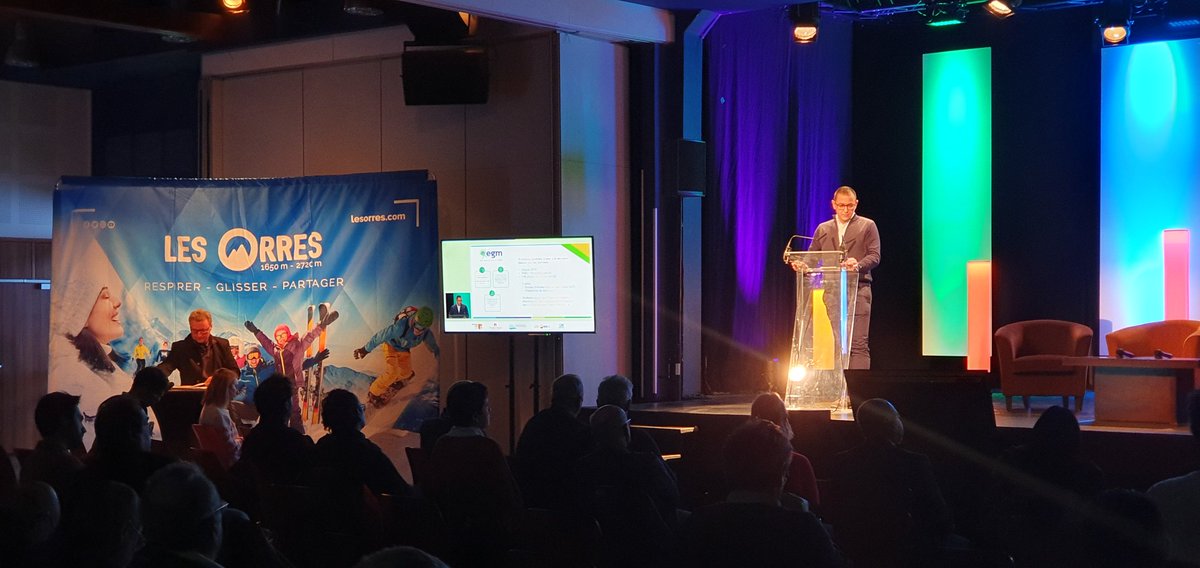 Ce matin, <a href="/GillesOrazi/">Gilles Orazi</a> a ouvert le bal des présentations au très interessant forum <a href="/OCOVA_AlpMedNet/">OCOVA AlpMedNet</a> sur les solutions de gestion eau, énergie, mobilités, environnement dans les zones de montagne fortement soumises aux impacts du changement climatique.