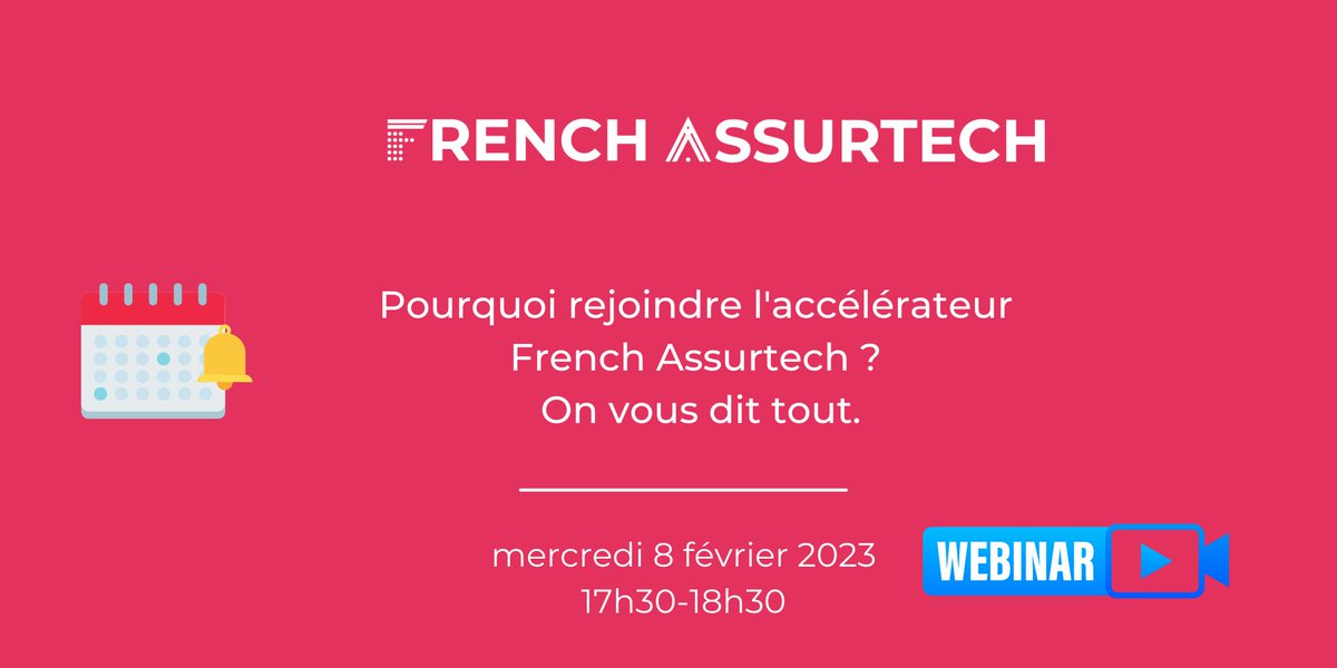 🎉Avis aux meilleures #insurtech !

📆RDV le 8 février en ligne pour tout savoir sur le programme #FrenchAssurtech et avoir toutes les clés avant de postuler ...et peut-être faire partie de la 6e promo !
👉🏻Pour vous inscrire : lnkd.in/ezZ5HCeS
#callforapplications
