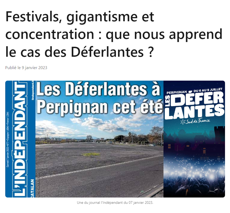 Pabloctet's tweet photo. ⚠ Ce qu’il se passe ces derniers jours autour du festival @lesDeferlantes est une première pour un événement français de musiques actuelles. C’est selon moi un symptôme de plus qui doit nous alerter sur les dérives du secteur. Explications. 👇 https://t.co/6MM5ZBKyGr