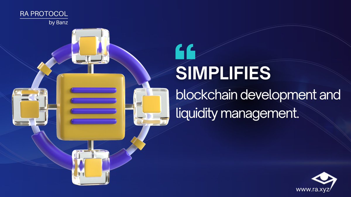 ProtocolRa's tweet photo. Ra Protocol simplifies blockchain development and liquidity management. 

#RaProtocol #blockchain https://t.co/G9a9kzrLD7