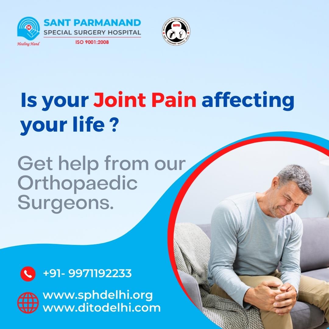 Get help from our orthopedic surgeons if you have any Joint problems. Our Website: sphdelhi.org ditodelhi.com #santparmanand #ditodelhi #orthopaedic #orthopedicsurgery #roboticsurgery #besttreatment #jointreplacement #kneereplacementsurgery #kneepain