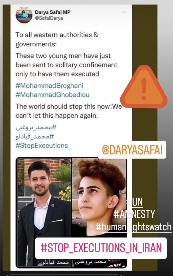 ZenitsuFU's tweet photo. #StopExecutionsInIran 
#MohammadGhobadlu 
#MohammadBroghani https://t.co/PVdAoYbY4w