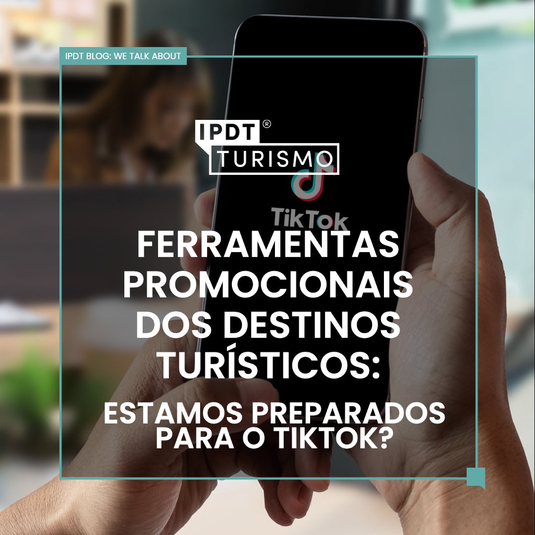 📱 Ferramentas promocionais dos destinos turísticos: estamos preparados para o TikTok?
 
👉🏼 Deslize para o lado e descubra porque deve usar o TikTok para promoção de destinos turísticos. 

💬 Saiba mais no novo artigo do blog do IPDT: rb.gy/blbu1c

#ipdt #turismo