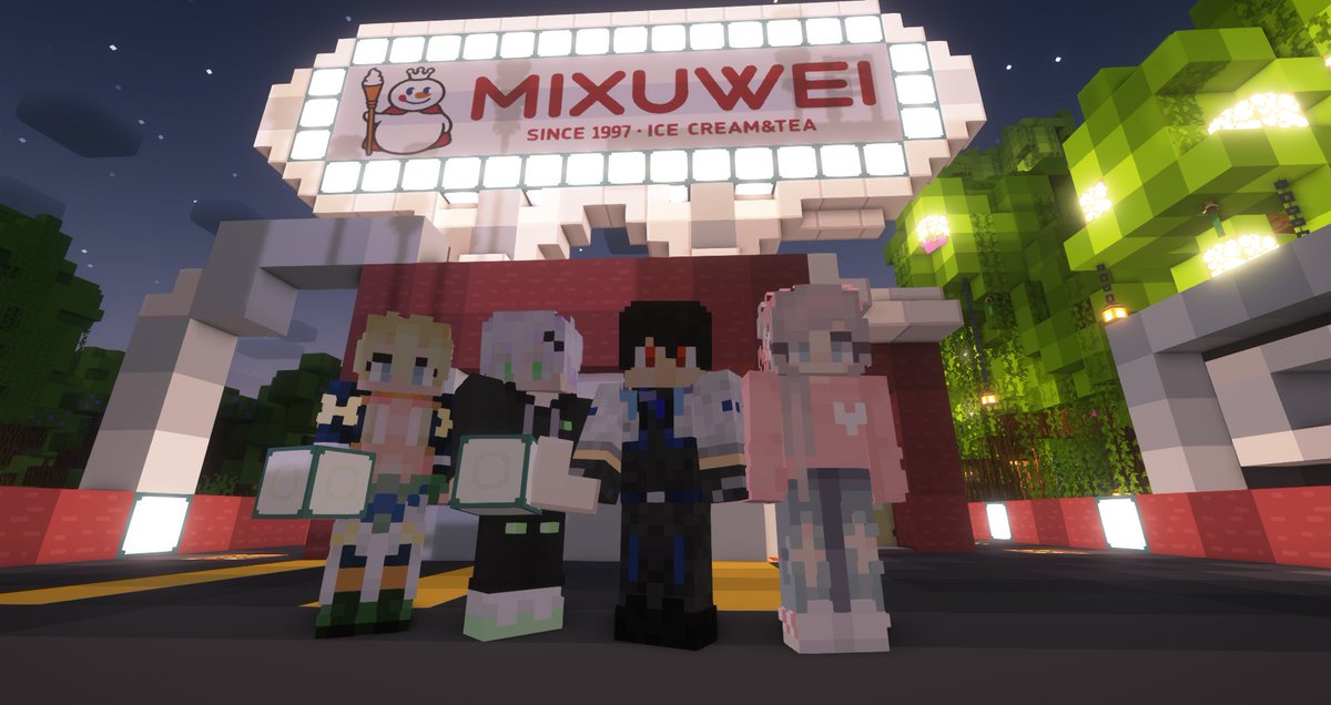 DraBoys_Gea's tweet photo. heheh Balik lagi ke server MC lama, hasilnya Ngebanun MixWEI &amp; WEIDonacld bareng @AsukaNocturnia @ZeroTiden @veronayuika sama babank yang afk @LewinAlgar heheheheh

@WorldEyeS_LIVE 

#mixue #Mixuwei #Minecraft #SakuraMochi #McDonalds #McD #Minecraft https://t.co/tFomgXVFkx