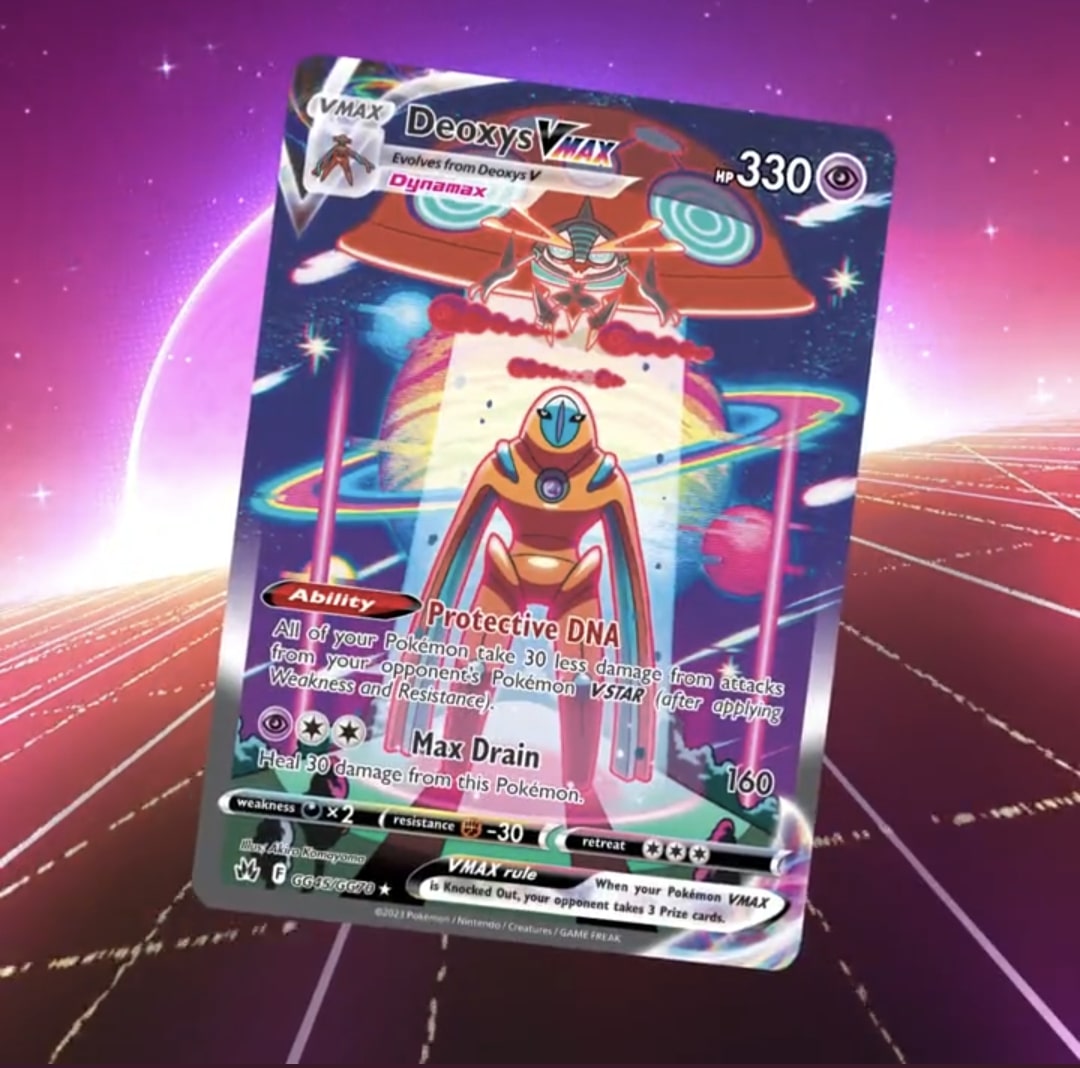 Pokémon TCG: Crown Zenith's English Deoxys VMAX Art Rare Revealed