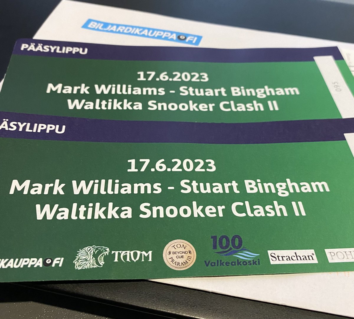 Nina K-T (@ninakt5) on Twitter photo Welcome to Finland π <a href="/markwil147/">MARK WILLIAMS M.B.E</a> and <a href="/Stuart__Bingham/">Stuart Bingham</a>. Something nice to wait for. Welcome to Finland π <a href="/markwil147/">MARK WILLIAMS M.B.E</a> and <a href="/Stuart__Bingham/">Stuart Bingham</a>. Something nice to wait for.
