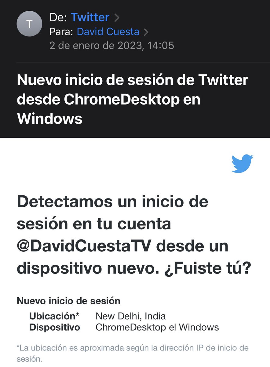 mirametvcom's tweet photo. Una semana sin que nuestro compañero @DavidCuestaTV pueda acceder a su cuenta tras sufrir un ataque informático. Ya ha aportado los correos de Twitter donde se alerta de inicios de sesión sospechosos y del cambio de correo, pero sigue sin recibir respuesta. Necesitamos ayuda. https://t.co/52kncf2xc1