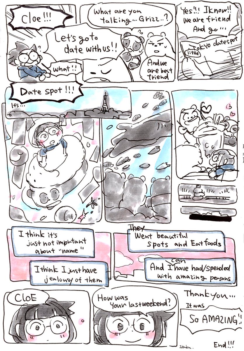 #WeBareBears fan comic. 
