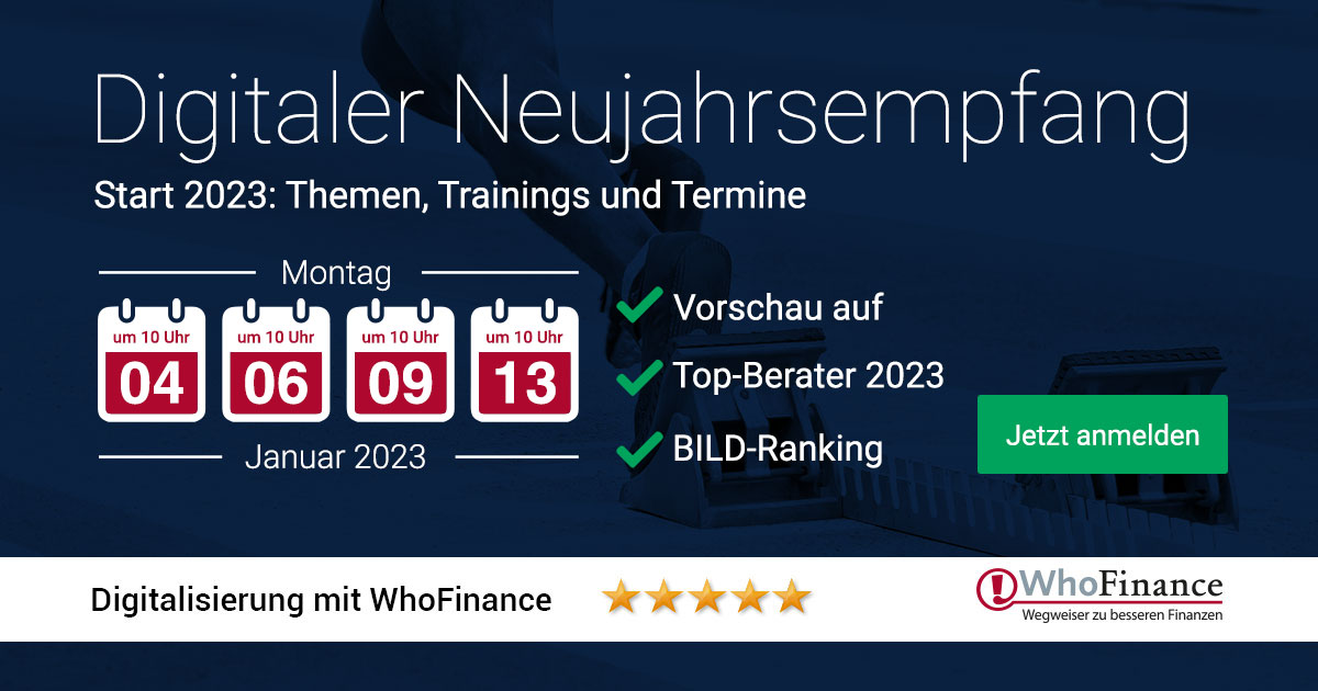 WhoFinance's tweet photo. Start 2023: Themen, Trainings und Termine

2023 erhalten Sie von WhoFinance eine Reihe von neuen Tools, die Ihnen mehr Kunden, mehr Geschäft und mehr Erfolg ermöglichen sollen.

Falls Sie teilnehmen möchten, schreiben Sie gerne eine E-Mail an kontakt@whofinance.de. https://t.co/LQmvdLQ6JM