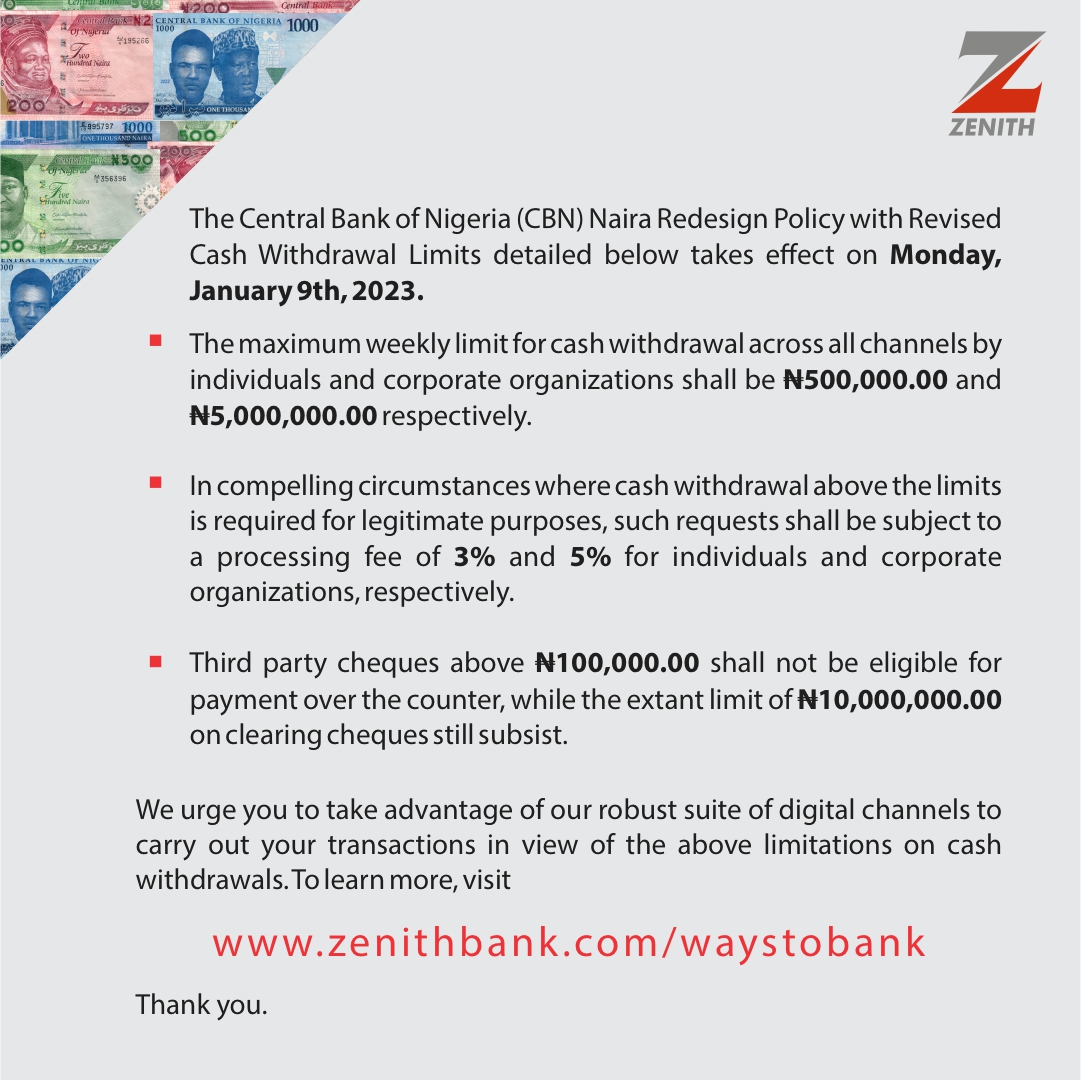 Zenith Bank tweet media