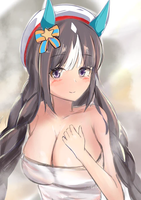 一足早くタルマエと温泉してきた#ウマ娘 #ホッコータルマエ 