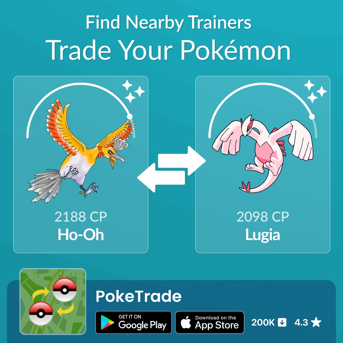 Lugia Pokemon Trade Go