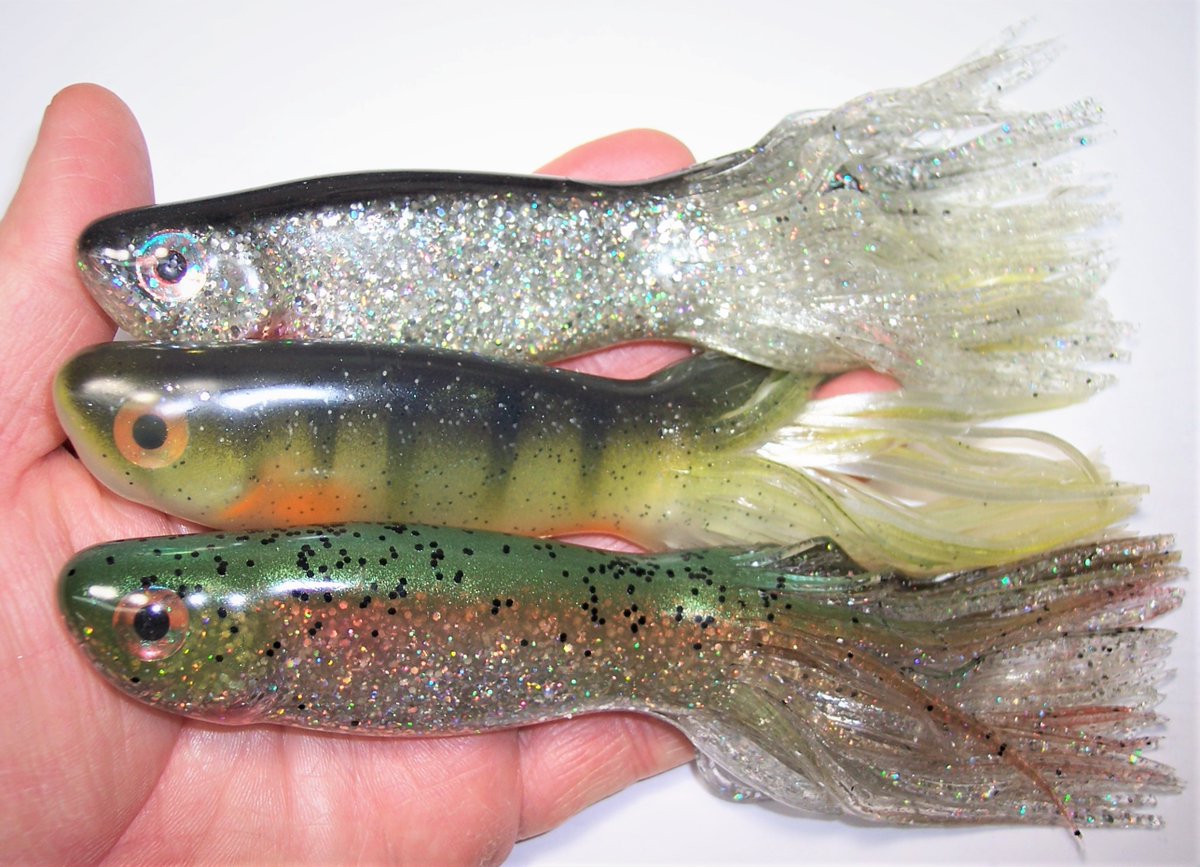GitzitLures's tweet photo. Check out Gitzits new 7" Hybrid Musky tubes. Target Species: Musky, Pike, Lake Trout, Bass or Salt Water. https://t.co/2tXEDILI5W https://t.co/MtCBk3xpuC