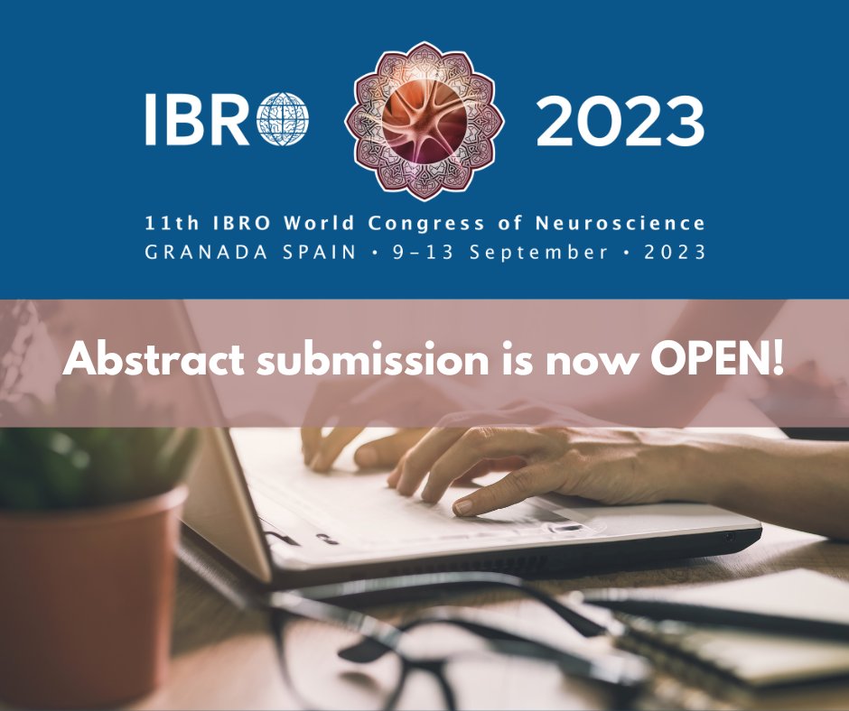Abstract submission for #IBRO2023 is now open! Find your topic of interest and take advantage of this chance to advance your career. 

👉Follow the guidelines here: ow.ly/PMln50Mly8n

#IBRO23 #research #brain #neuroscience
@SENC_ @JovInvest_SENC @JuanLerma1 @TheBaleLab