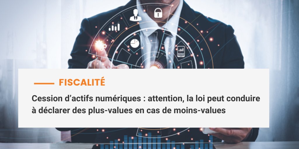 TGS_Avocats's tweet photo. Retrouvez les conseils de Maxime Lemarquis, avocat en droit fiscal, pour calculer vos #plusvalues et #moinsvalues lors de la cession d'actifs numériques par des particuliers non professionnel, et éviter d’être imposé sur vos pertes.
#bitcoin #NFT
➡ https://t.co/dc6J3f31xB https://t.co/ckez4gWxV7
