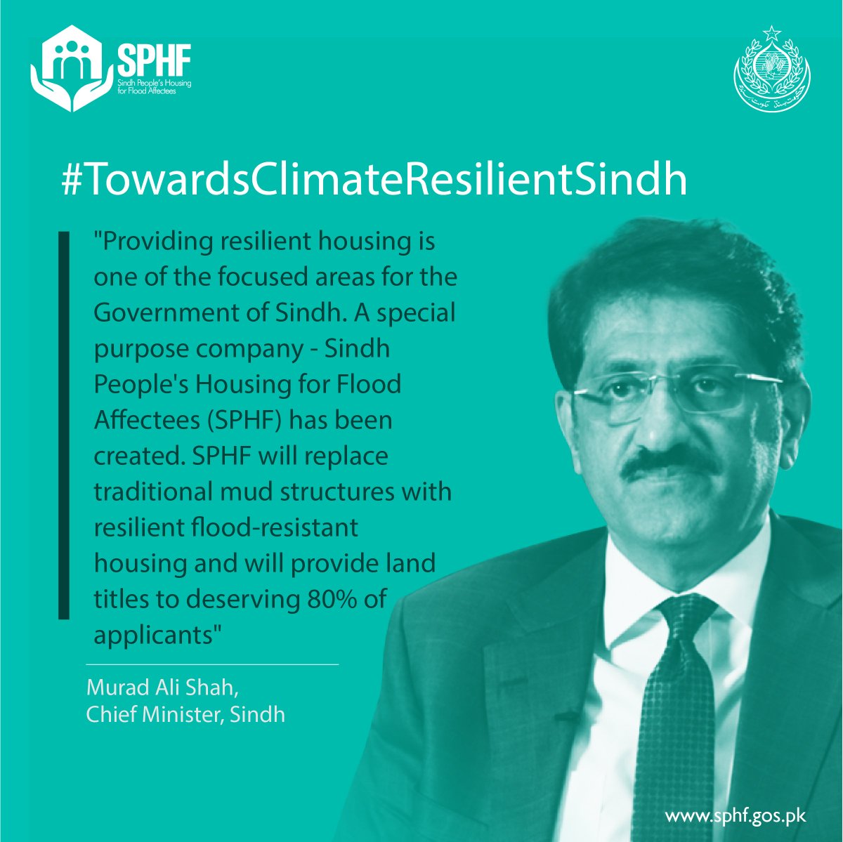 Sindh People's Housing For Flood Affectees (@sphfofficial) on Twitter photo The floods have disrupted millions of lives across Sindh. Providing resilient housing is the most urgent issue that can’t wait, as highlighted by <a href="/CM_Sindh/">Syed Murad Ali Shah</a>, <a href="/MuradAliShahPPP/">Murad Ali Shah</a>, at the Intl’ Conference on Climate Resilient Pakistan, happening now in <a href="/UNGeneva/">United Nations Geneva</a> The floods have disrupted millions of lives across Sindh. Providing resilient housing is the most urgent issue that can’t wait, as highlighted by <a href="/CM_Sindh/">Syed Murad Ali Shah</a>, <a href="/MuradAliShahPPP/">Murad Ali Shah</a>, at the Intl’ Conference on Climate Resilient Pakistan, happening now in <a href="/UNGeneva/">United Nations Geneva</a>
