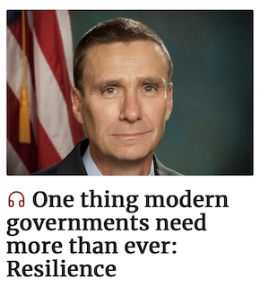 One thing modern governments need more than ever: Resilience - listen to the interview between @mihm_chris and @tteminWFED on how government can prepare for future pandemics, earthquakes, floods, and more. @FederalNewsNet @USGAO @SyracuseU @MaxwellSU buff.ly/3VYvtTk
