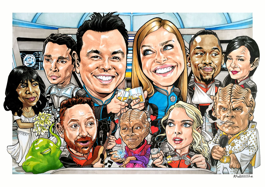 Being a huge fan of @TheOrville & the amazing latest series I decided to #draw the below #caricature of the crew for fun
@SethMacFarlane @AdriannePalicki @ScottGrimes
@PennyJJerald @markjacksonacts @jleefilm @jessicaszohr @annewinters #PeterMacon #ImaniPullum #yaphit
#theorville