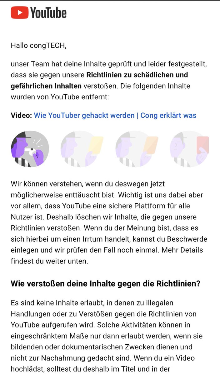 Wucong10's tweet photo. @TeamYouTube Hi, Ja Einspruch ist bereits eingereicht worden. Hier ist ein Screenshot der Mail. Ist leider nur ne Standart Nachricht.. https://t.co/PNdTVp5AKa