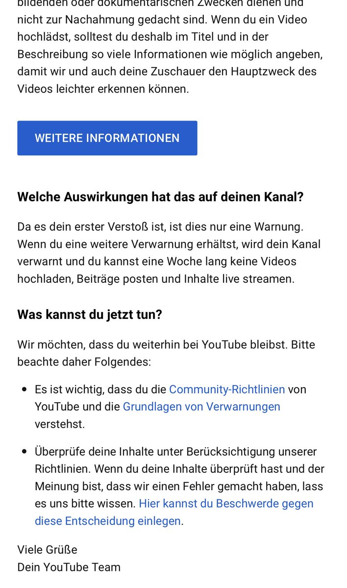 Wucong10's tweet photo. @TeamYouTube Hi, Ja Einspruch ist bereits eingereicht worden. Hier ist ein Screenshot der Mail. Ist leider nur ne Standart Nachricht.. https://t.co/PNdTVp5AKa