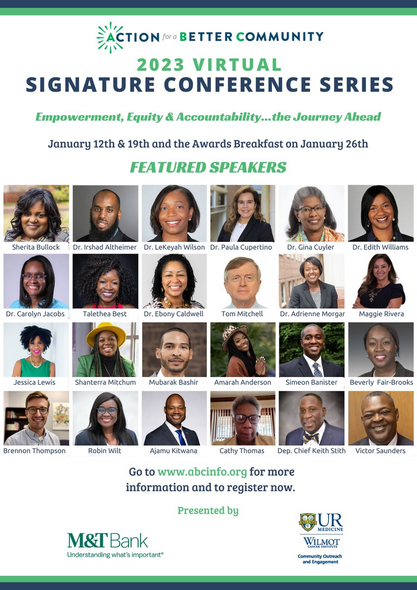 REGISTER NOW. Three more days until we kick off ABC's 2023 Virtual Signature Conference Series. For more information and to register, go to abcinfo.org/.../2023-virtu…
#abcsignatureseries #actionforabettercommunity
