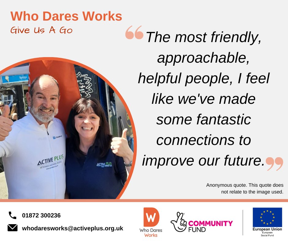 We love this quote from a recent <a href="/Active_Plus_/">Active Plus</a> confidence and motivation course!

#GiveUsAGo #TNLComFundESF