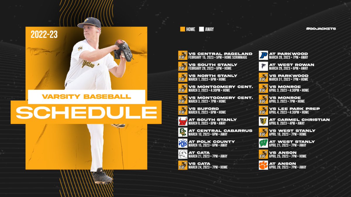 JPRuthii's tweet image. &apos;22-&apos;23 Official Varsity Schedule