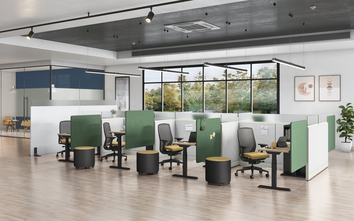 honcompany's tweet photo. With a wide range of material options and finishes to choose from, Universal Screens deliver the personal aesthetic you want without overlooking the personal connection you need. #MakeYourSpaceWork at https://t.co/Ca8ONH0Xvo. https://t.co/9zSAIDzIQM