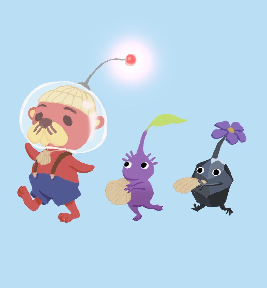 PineySOP's tweet photo. Made a wallpaper for my boyfriend! Pascal and the pikmin
#animalcrossing #pikmin https://t.co/XEIyAbjdCn