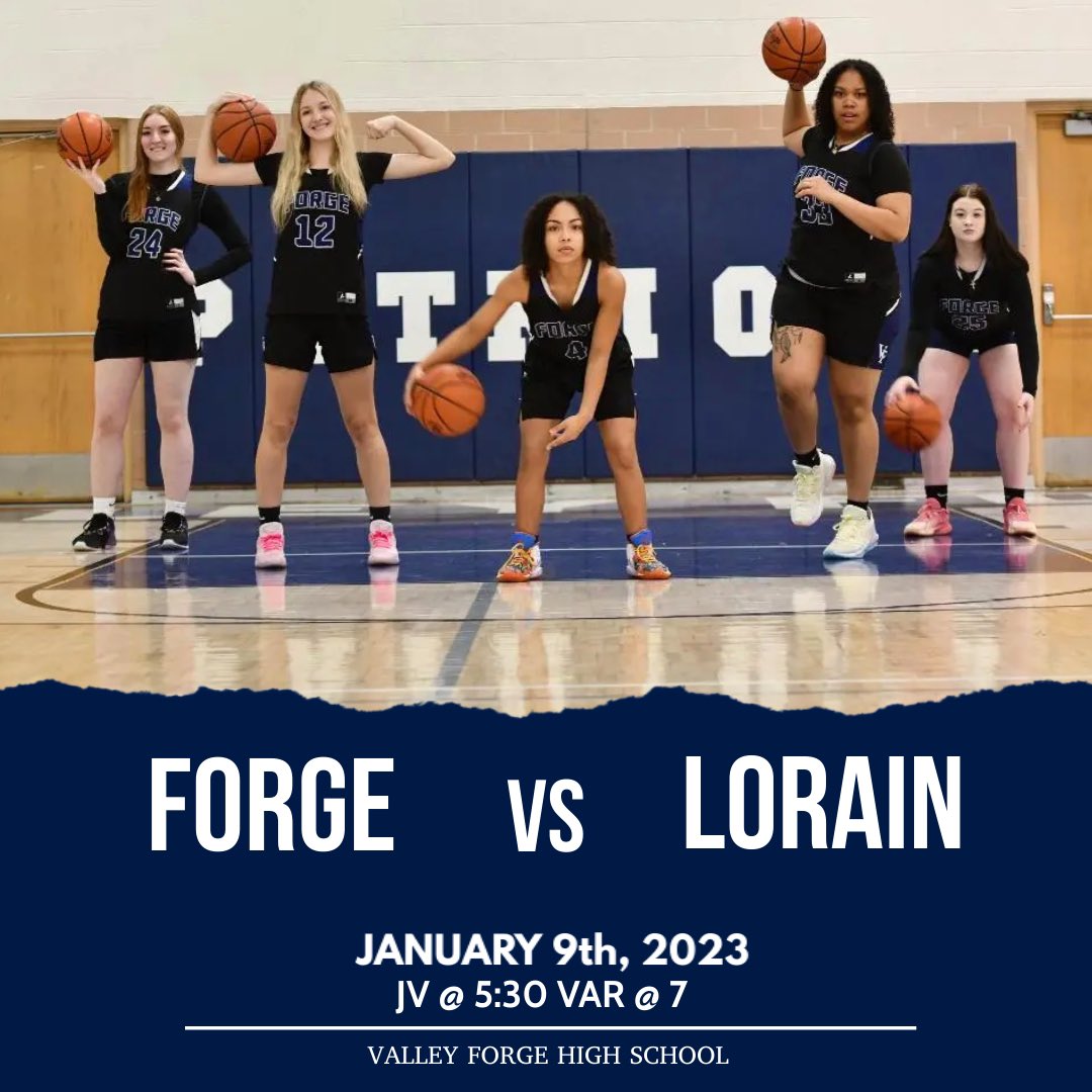 vfgirlsbball's tweet photo. 🌟🌟GAMEDAY🌟🌟
Come support the Patriots as they take on Lorain for Senior Night!! Ceremony starts at 6:30!!
#GOFORGE🏀🏀🏀🏀🏀 https://t.co/2uk9a0AHMh