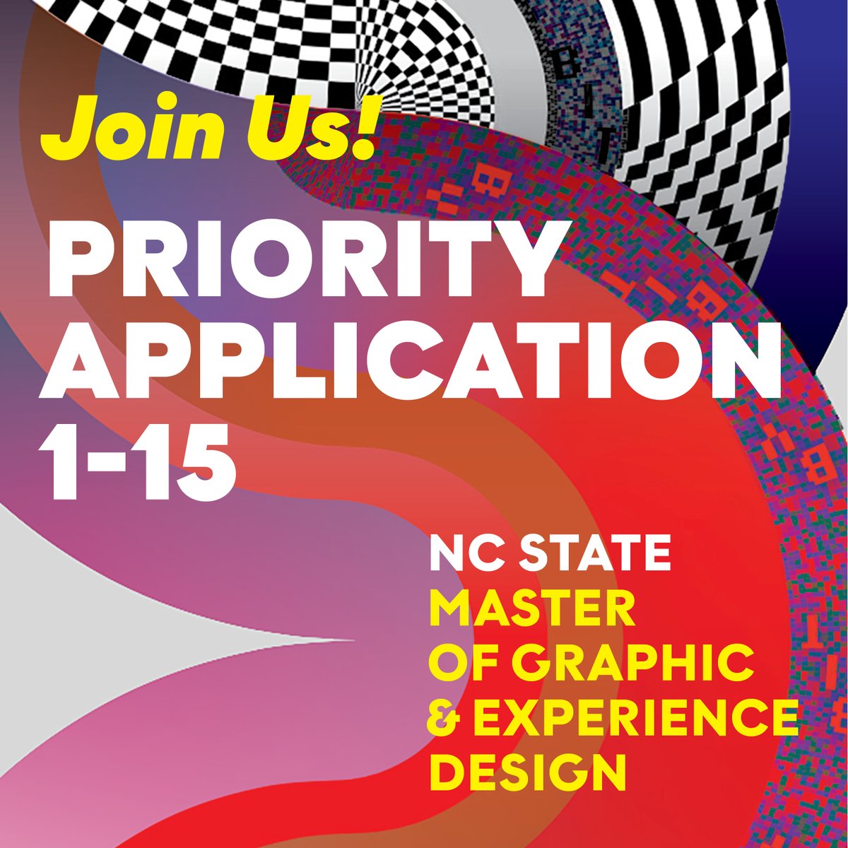 Armstrong_Helen's tweet image. Join a top-ranked design program that&apos;s technology-fueled and future-driven. Priority application deadline for the NC State Master of Graphic &amp;amp; Experience Design: January 15. I&apos;m happy to chat with interested applicants. #mgxd #ncstatedesign #mlux