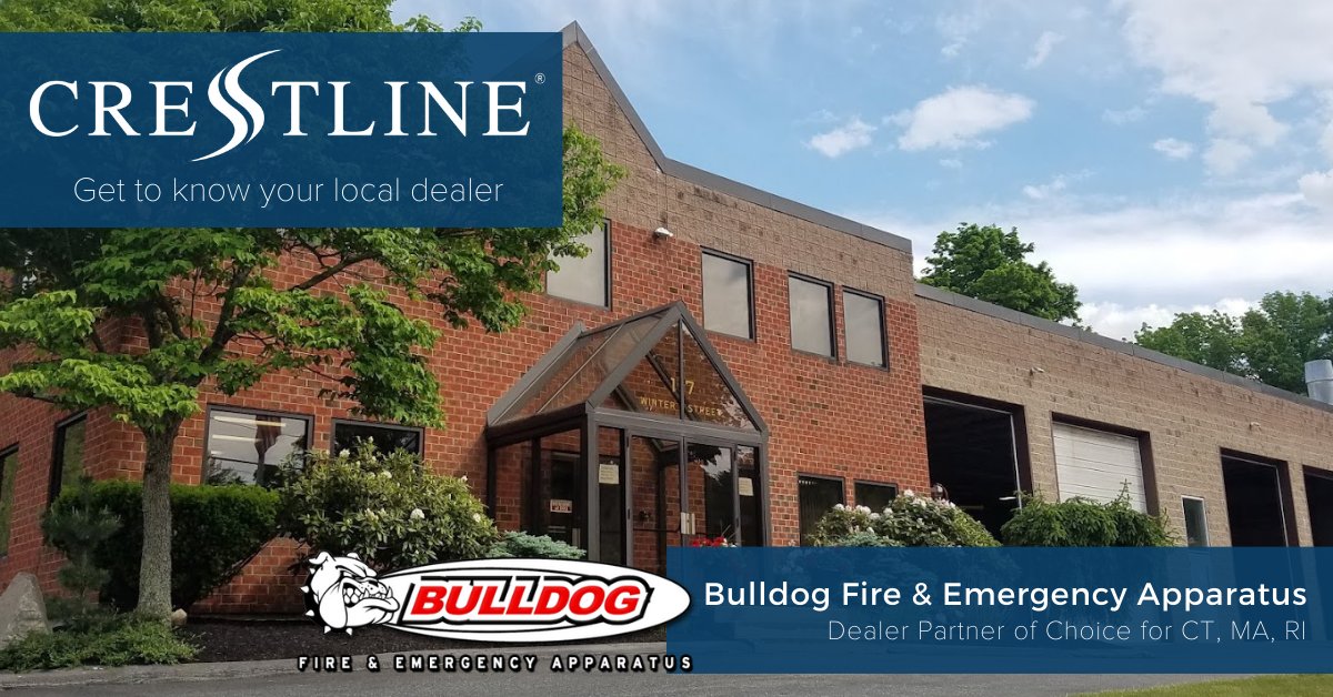 CrestlineCoach's tweet photo. Founded as a fire manufacturer in 1933, @bulldogfa is the premier dealer and service provider for fire and emergency apparatus in New England. They sell and service the CCL 150 for customers in CT, MA, &amp; RI. Visit https://t.co/HZ5SsJongV for more. https://t.co/ITCQCkMbLg
