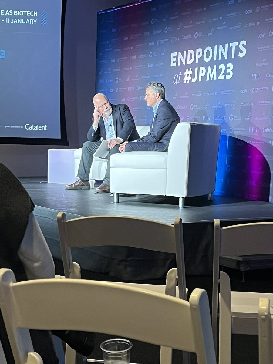 .<a href="/JohnCendpts/">John Carroll</a> talking key 2023 industry themes with Catalent CEO. #JPM23