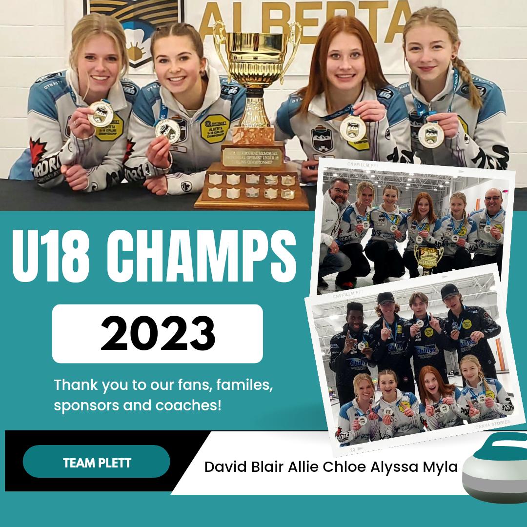 We are proud to announce that we are heading to Timmins, Ontario this Feb as the U18 Champions representing Team Alberta! 🥌🥌

We are so honoured and so excited! Congrats also to <a href="/DeschiffartTeam/">Team DeSchiffart 🇨🇦</a>, Team Hiebert and <a href="/TeamDaviesCurl/">Team Davies</a>! 

Thanks to our fans, sponsors and coaches!❤️