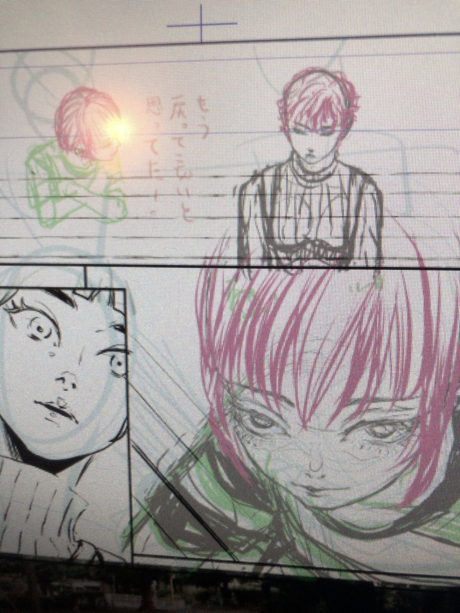 マンガ自主練1/10,作業日数7日目
人物の下書きを最初に終わらす方向で進める。顔面のアップは7割終わり…背景まで一月中に描けたらえらいのきもち。 