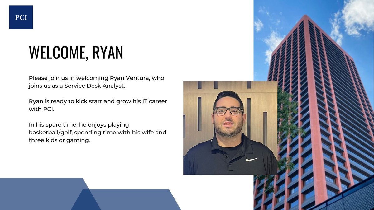 PCIBUF's tweet photo. PCI is happy to welcome two new Service Desk Analysts to our team! Read all about Ryan and Will below. 

Welcome aboard gentlemen. https://t.co/7FoMZOHHkV