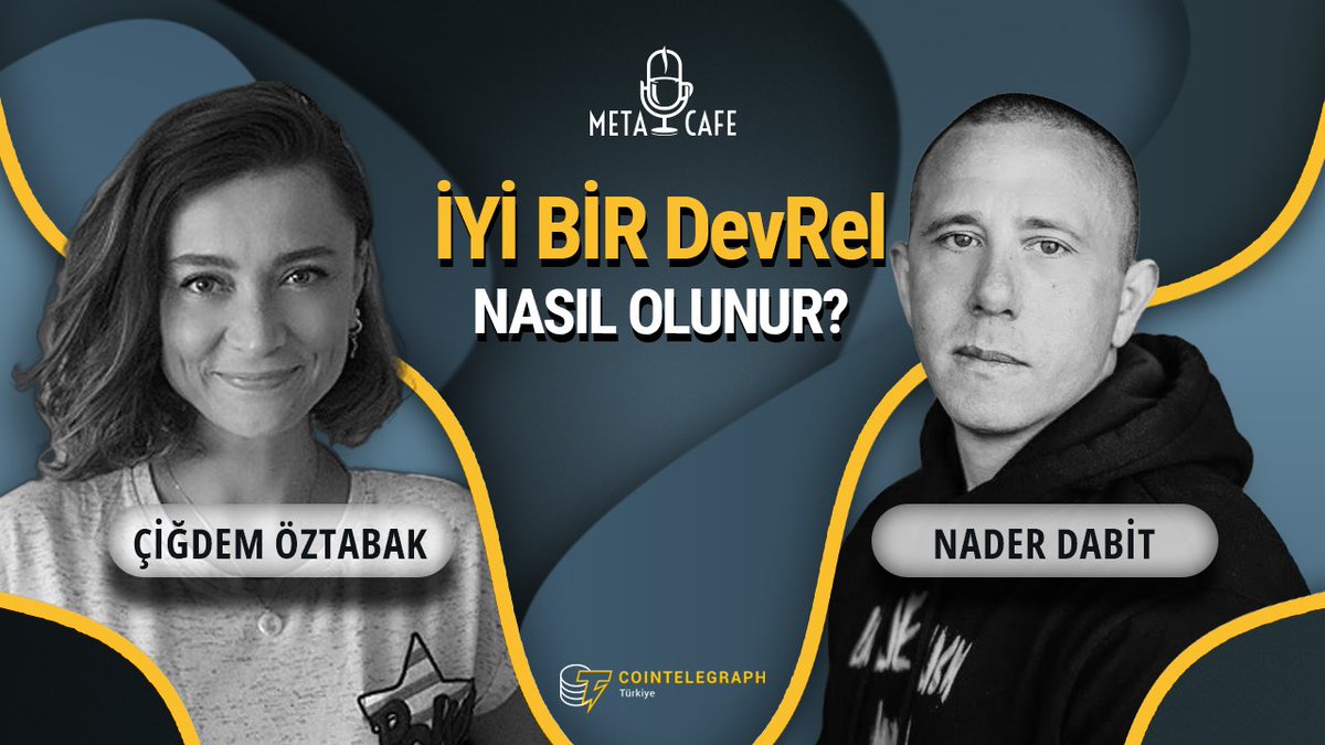 CointelegraphTR's tweet photo. MetaCafe, @cigdemoztbk'ın sunumuyla Cointelegraph Türkiye'de!

Bu hafta MetaCafe'de web3'ün önemli figürlerinden @LensProtocol ve Aave'nin developer relations direktörü, @developer_dao kurucusu @dabit3 ile birlikteyiz.

▶️ İzlemek için: https://t.co/G29EXRupdt https://t.co/k7SRQEAay5