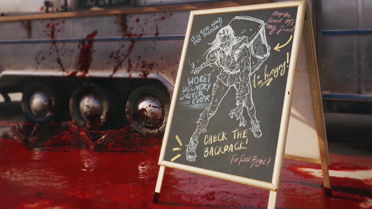 deadislandgame's tweet photo. Getting delivery in HELL-A is always a pain in the ass – hope you like your steaks extra bloody...

#DeadIsland #SeeYouInHELLA https://t.co/EWubPscPt9